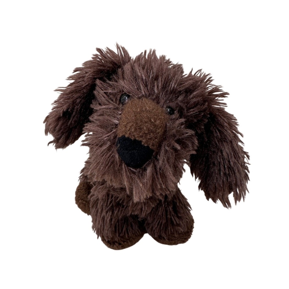 Manhattan Toy Brown Puppy Dog Plush Stuffed Animal Lovey Kids Toy Shaggy 9 inch‎
